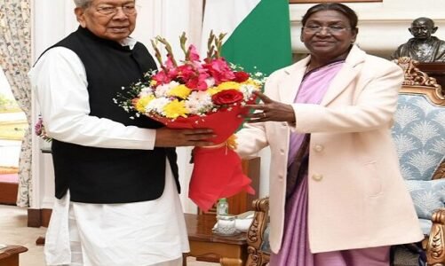 राष्ट्रपति द्रौपदी मुर्मू से छत्तीसगढ़ के राज्यपाल विश्वभूषण हरिचंदन ने की मुलाकात