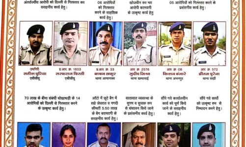 रायपुर जिले के बारह पुलिस अधिकारी कर्मचारी बने माह फरवरी 2024 हेतु कॉप ऑफ द मंथ