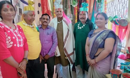 बाल कल्याण परिषद एवम वाणी वाचन केंद्र में होली मिलन