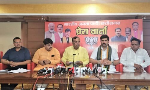 छत्तीसगढ़ से नक्सलवाद का खात्मा नही चाहती कांग्रेस : भाजपा