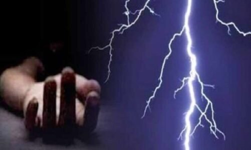 खेत में काम रहे दो ग्रामीणों पर गिरी बिजली, दोनों की मौत, गांव में पसरा मातम
