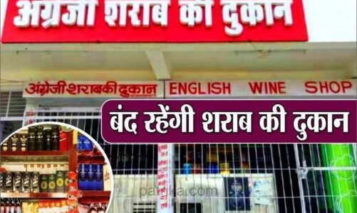 BREAKING: शराब दुकान बंद, ’शराब प्रेमियों’ के लिए जरूरी खबर, इस दिन सभी शराब दुकानें रहेगी बंद, शुष्क दिवस घोषित