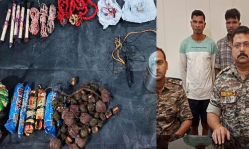 नक्सलियों का घिनौना चेहरा : सुरक्षाबल ने बाल नक्सली सहित 3 नक्सलियों को विस्फोटक सामग्री के साथ धर दबोचा