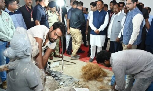 CM साय ने किया 45 करोड़ की लागत से बन रहे ट्राइबल म्यूजियम का निरीक्षण…