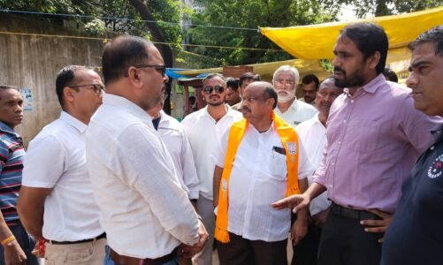 अव्यवस्थाओं के बीच संचालित हो रहे चैपाटी को विधायक ने किया विस्थापित