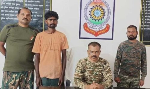 हत्या में संलिप्त 6 माह से फरार नक्सली गिरफ्तार