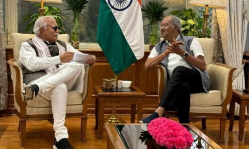 सांसद  बृजमोहन अग्रवाल ने केंद्रीय मंत्री  मनोहर लाल खट्टर से की सौजन्य मुलाकात