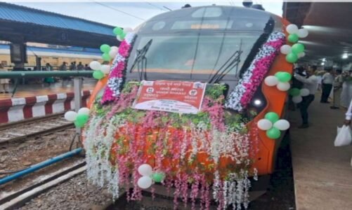 छत्तीसगढ़ को मिली एक और वंदेभारत ट्रेन की सौगात, प्रधानमंत्री नरेंद्र मोदी ने दिखाई हरी झंडी, रायपुर से विशाखापट्टनम हुई रवाना…