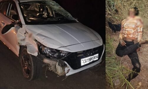 तेज रफ्तार कार ने बाइक सवारों को मारी टक्कर, एक युवक की मौत, दो घायल