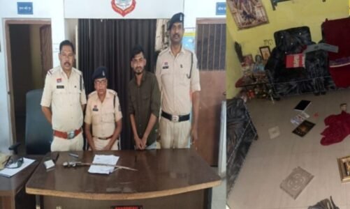 CG – तलवार लेकर घर में घुसा युवक, देवी-देवताओं की फेंकी तस्वीरें, फिर करने लगा ये घटिया हरकत