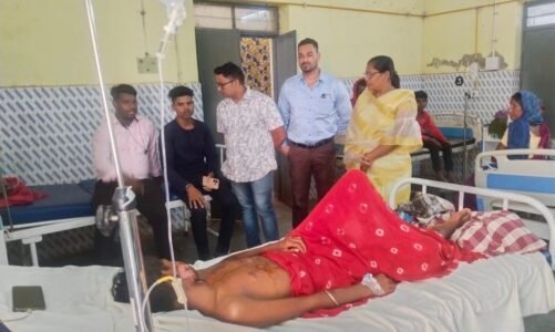 पिकअप पलटने से छूहीपाली ग्राम के दर्जनों लोग हुए घायल