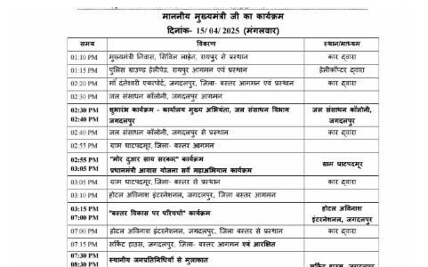 CG NEWS: सीएम साय का आज से 2 दिवसीय बस्तर दौरा