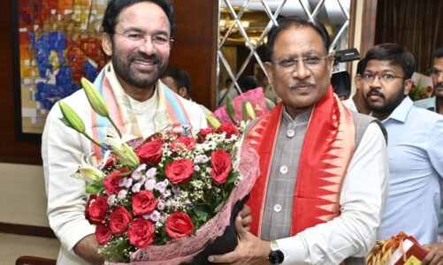 मुख्यमंत्री विष्णु देव साय ने केंद्रीय कोयला एवं खान मंत्री जी. किशन रेड्डी से सौजन्य मुलाकात की