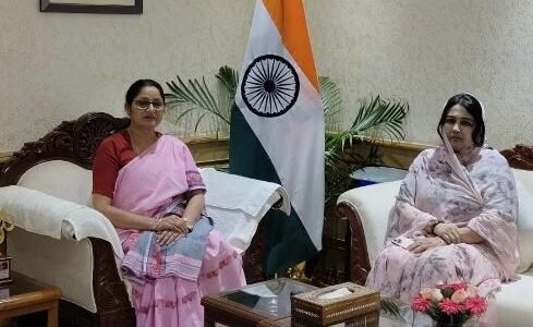 राज्य महिला आयोग की सदस्य प्रियवंदा सिंह जूदेव ने किया केंद्रीय मंत्री अन्नपूर्णा देवी से मुलाकात