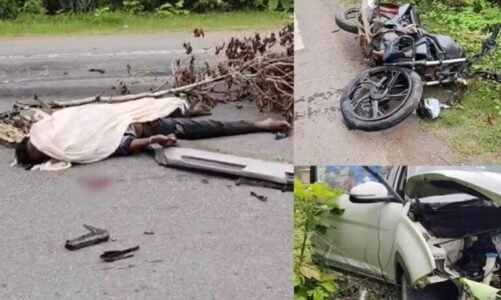 Accident News: नेशनल हाईवे पर बाइक और कार की भीषण टक्कर, युवक की मौके पर मौत, युवती ने इलाज के दौरान तोड़ा दम…