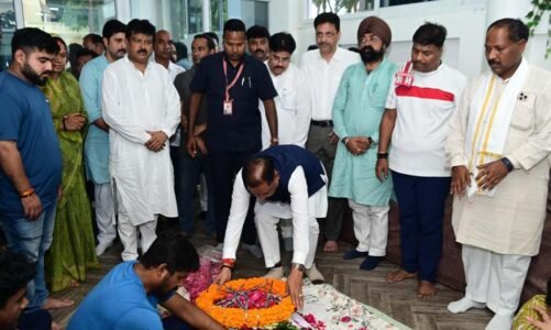 सीएम साय ने स्व निखिल कश्यप को दी श्रद्धांजलि