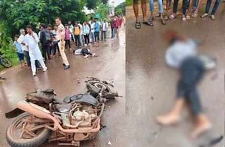 ट्रक की टक्कर से पिता और मासूम बेटी की मौत, बाइक के हुए दो टुकड़े, ससुराल जाने के दौरान हुआ हादसा