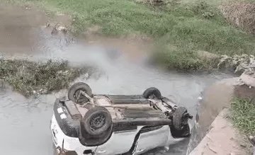 CG नाले में गिरी कार : भूतेश्वरनाथ के दर्शन करने जा रहे,BJYM मंडल-अध्यक्ष समेत 2 की मौत…