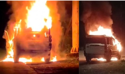 CG NEWS: नेशनल हाईवे 30 पर स्कॉर्पियो में आग, मिनटों में जलकर खाक हुई गाड़ी