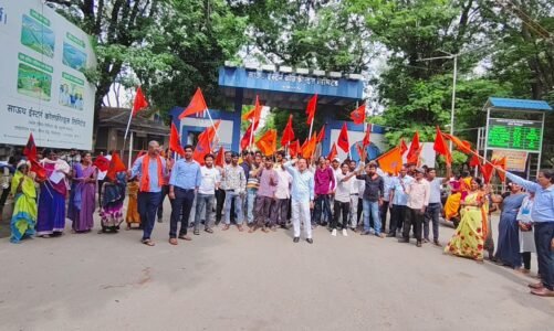 *एस ई सी एल में ठेका श्रमिकों की समस्याओं और दिवाली बोनस को लेकर बीएमएस का आंदोलन