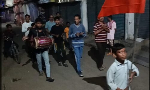 श्रीराम नाम प्रभात फेरी — शिवरीनारायण में हर सुबह गूंजता है ‘जय श्रीराम’ का स्वर