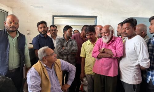 छत्तीसगढ़ राज्य खाद्य आयोग के अध्यक्ष संदीप शर्मा द्वारा रायपुर जिला का दौरा –