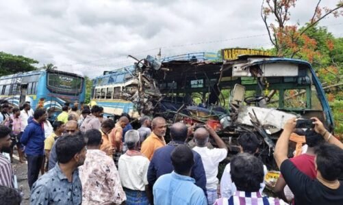 ACCIDENT : दो बसों की आमने-सामने जोरदार भिड़ंत, 6 यात्री की मौत, 28 घायल