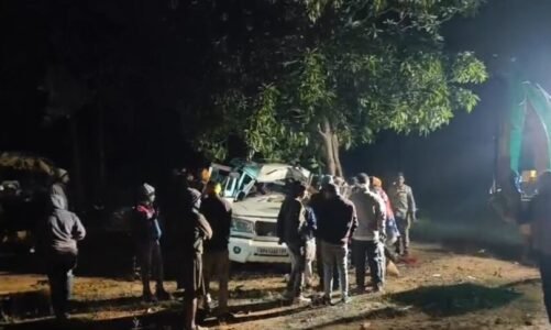 CG : पेड़ से टकराई श्रद्धालुओं से भरी बोलेरो, एक युवक की मौत, 7 घायल