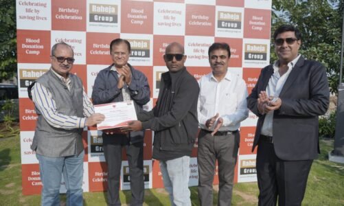 रहेजा ग्रुप द्वारा रायपुर में रक्तदान शिविर का सफल आयोजन